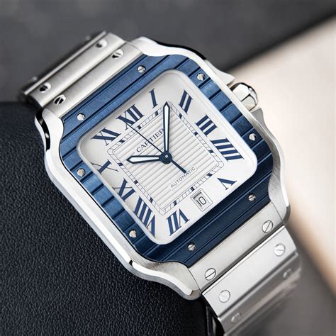 cartier santos buy|cartier santos blue bezel.